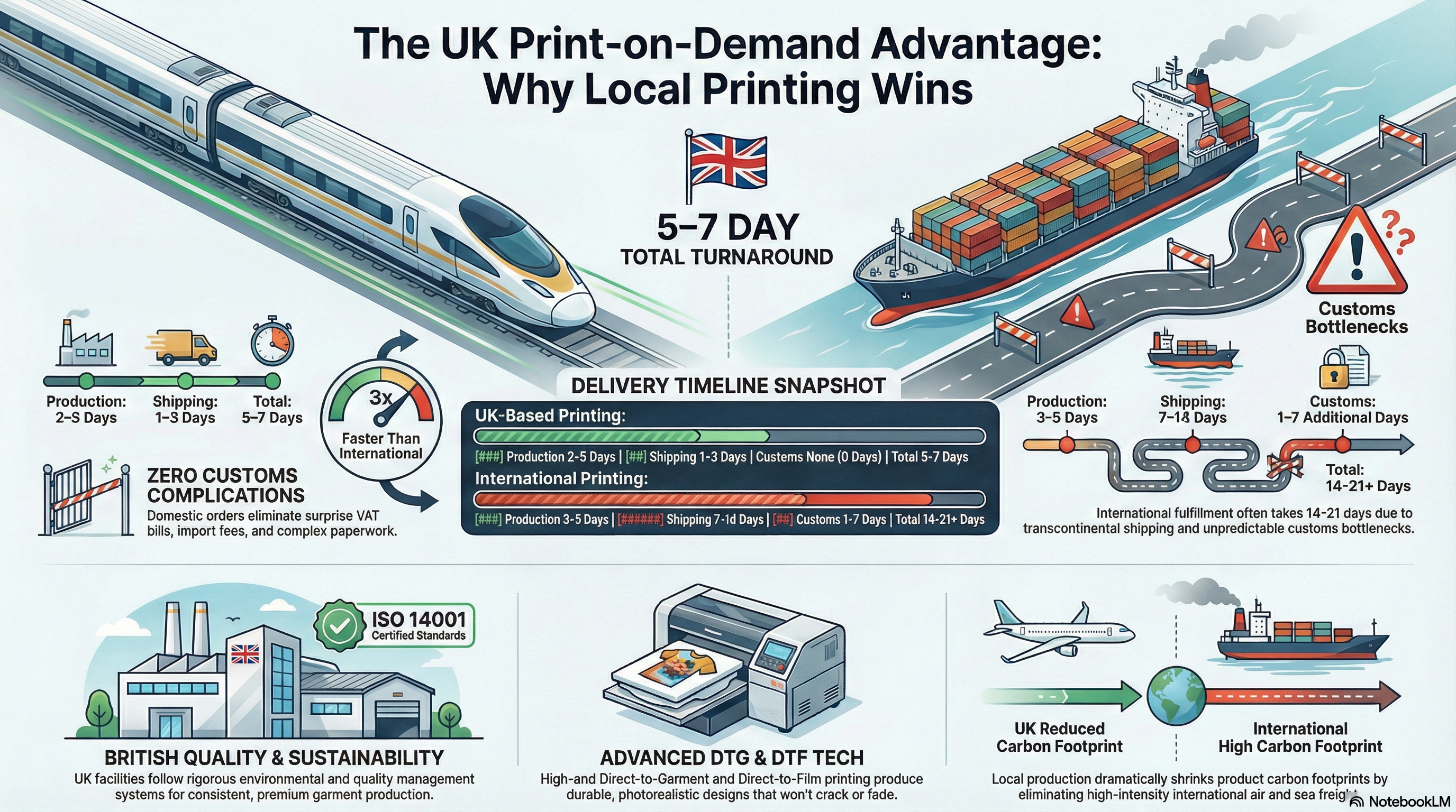 UK Print-on-Demand Advantage Infographic