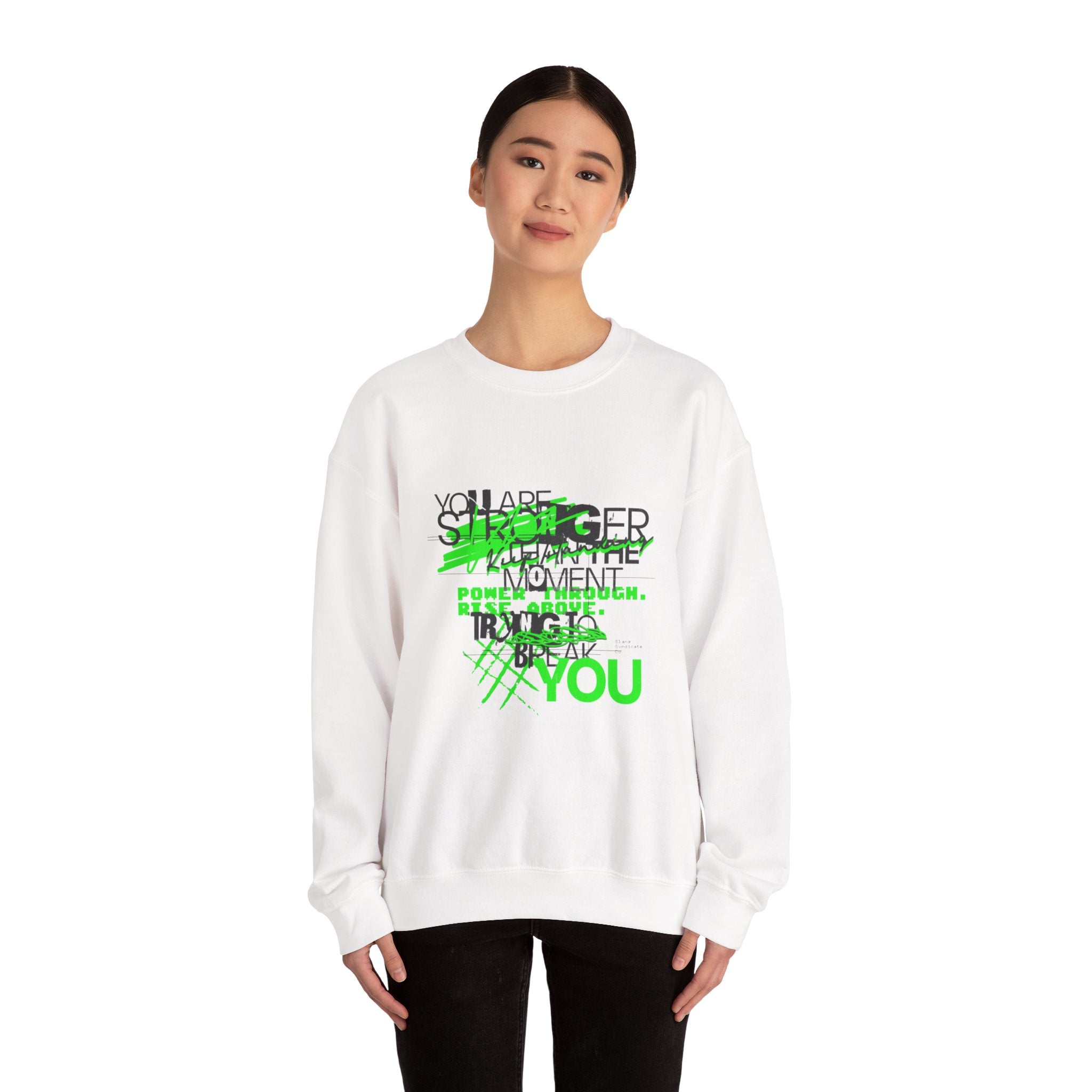 Motivational Graphic Sweatshirt UK — "You Are Stronger Than You Think"