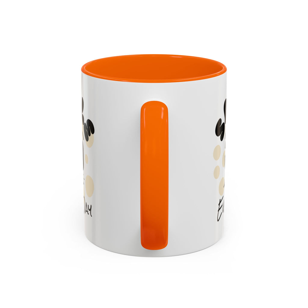 Smile Every Day Accent Coffee Mug UK — Cute Happy Face Ceramic Cup