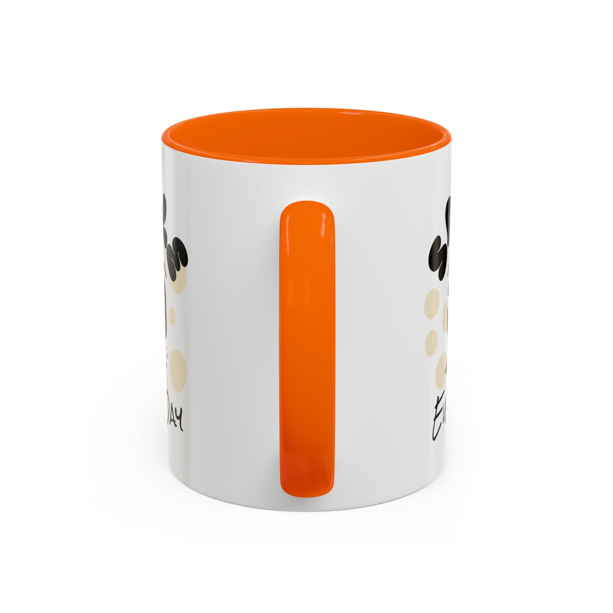 Smile Every Day Accent Coffee Mug UK — Cute Happy Face Ceramic Cup