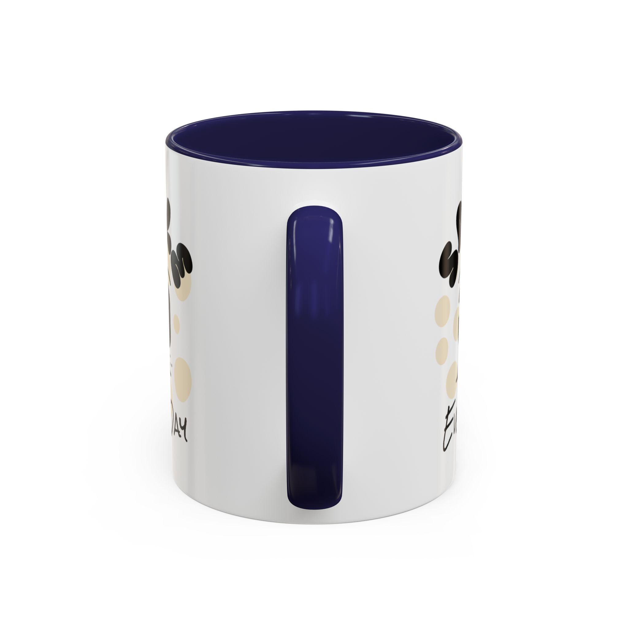 Smile Every Day Accent Coffee Mug UK — Cute Happy Face Ceramic Cup
