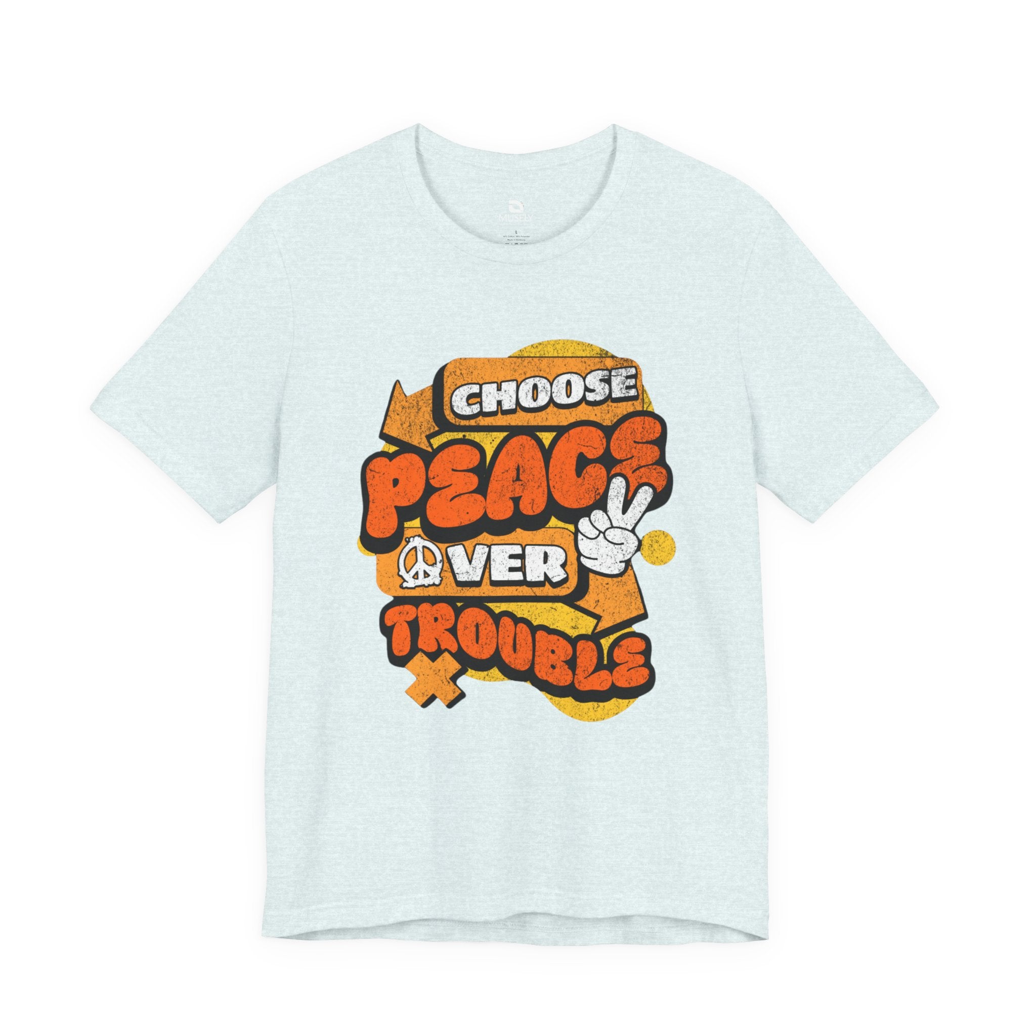 Peace Over Troubles Tee UK — Retro 'Choose Peace' Graphic T-Shirt