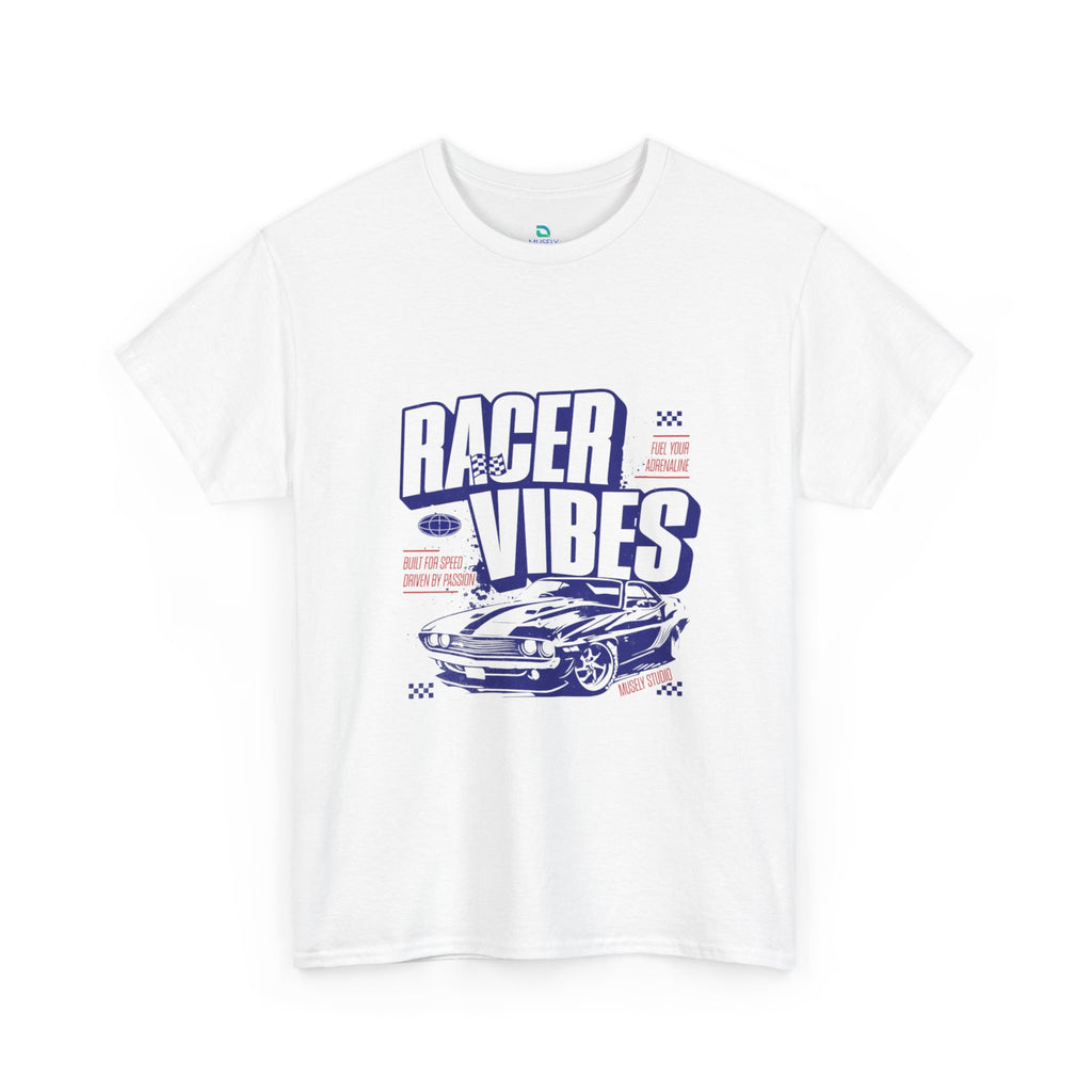 Racer Vibes Heavy Cotton T-Shirt UK | Unisex Graphic Tee