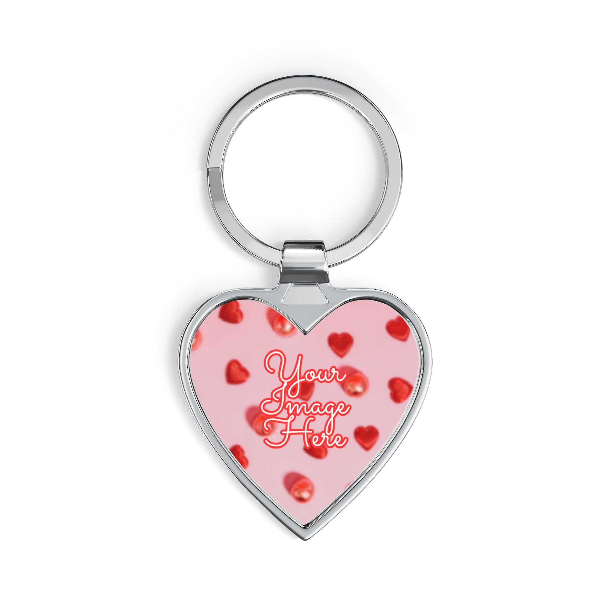 Personalized Heart Keychain UK | Custom Photo Keyring Gift