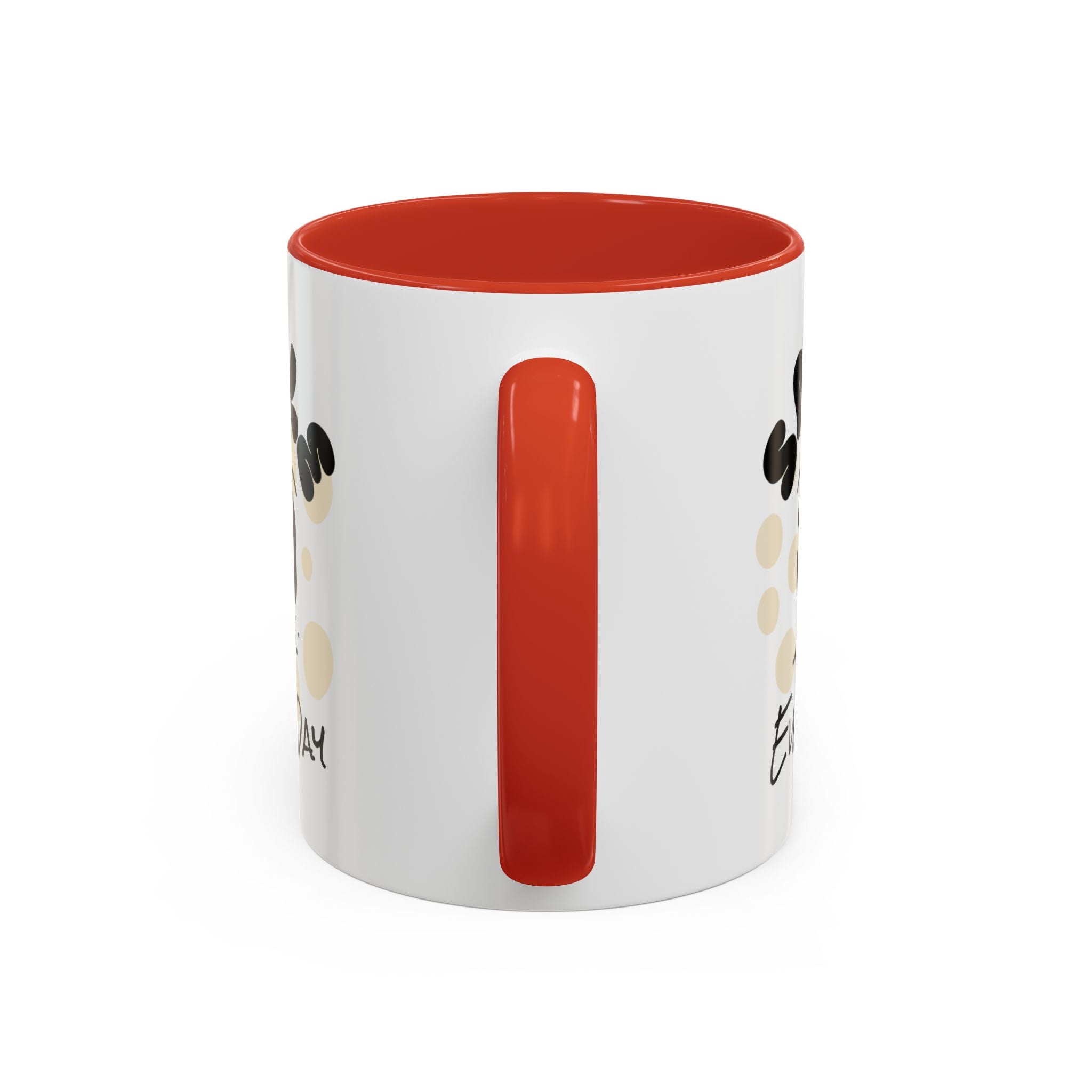 Smile Every Day Accent Coffee Mug UK — Cute Happy Face Ceramic Cup
