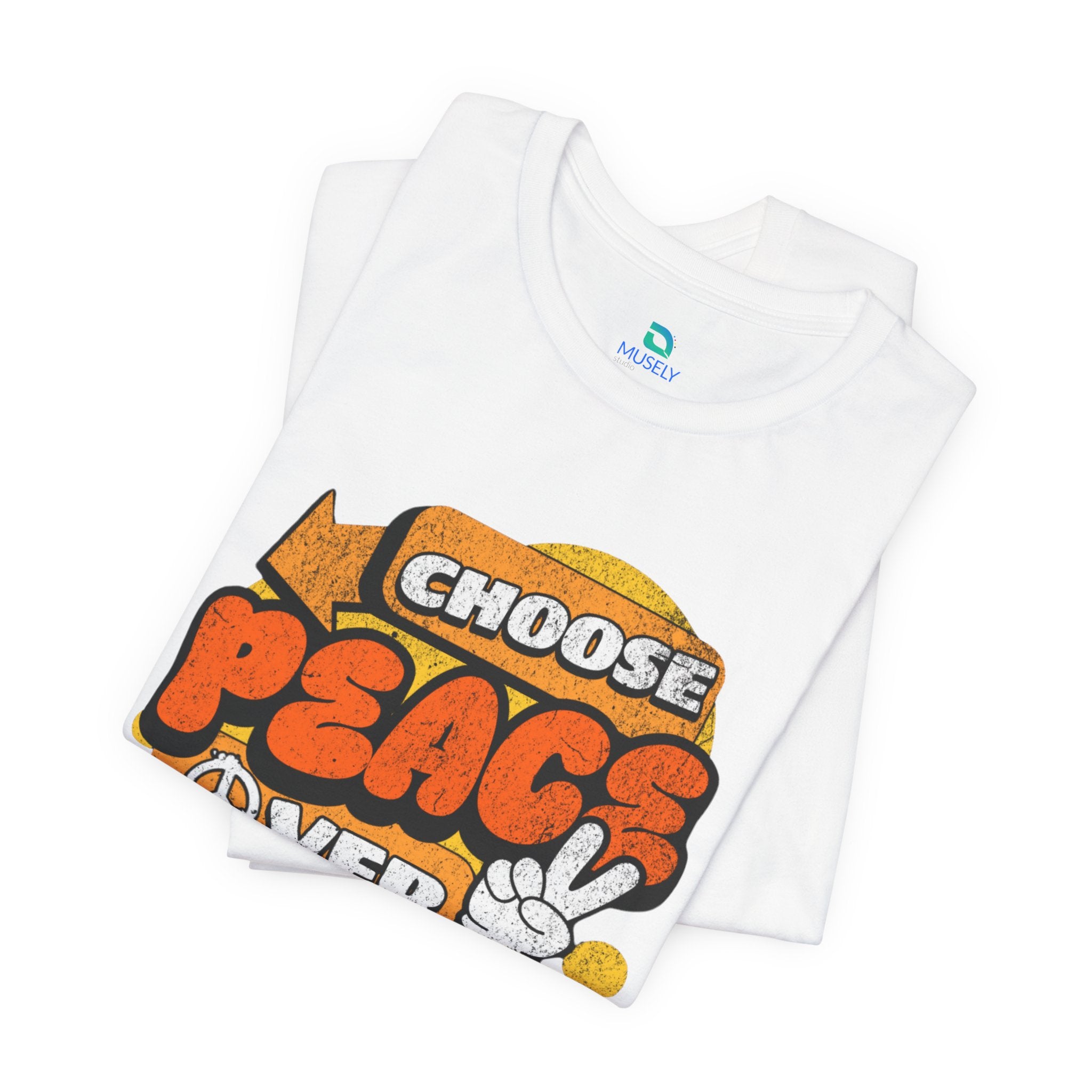 Peace Over Troubles Tee UK — Retro 'Choose Peace' Graphic T-Shirt