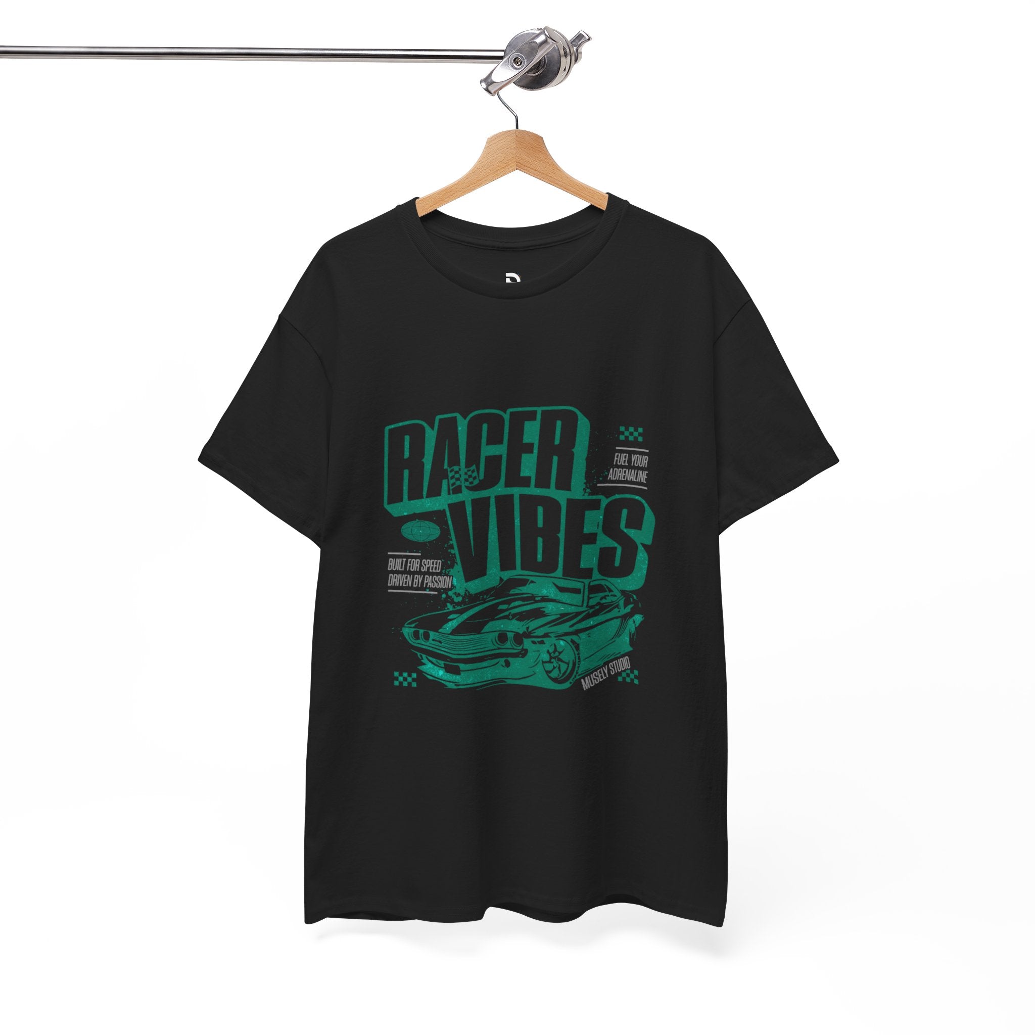 Racer Vibes Heavy Cotton T-Shirt UK | Unisex Graphic Tee