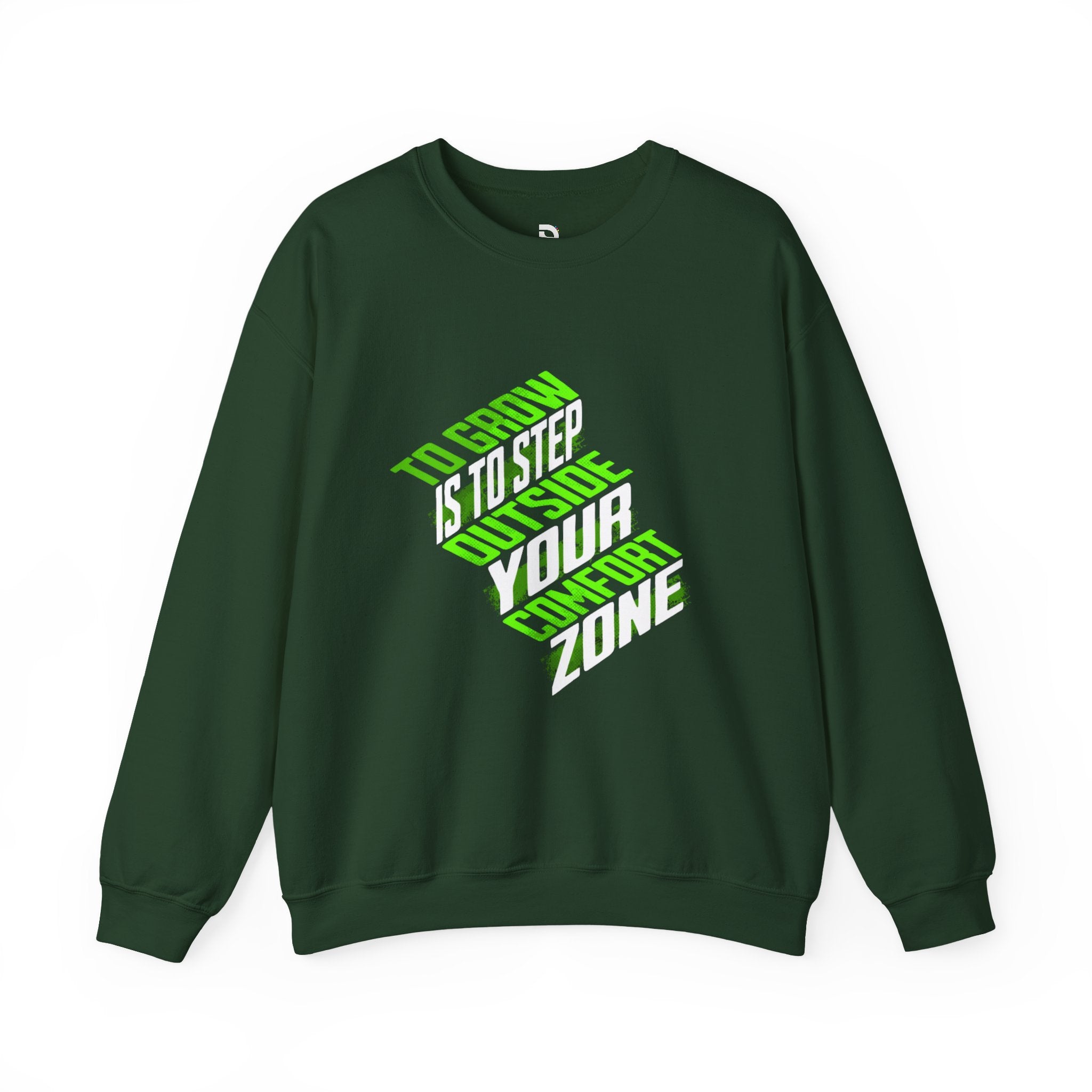 Motivational Hoodie UK — "To Grow Is To Step Outside Your Comfort Zone" College Hoodie