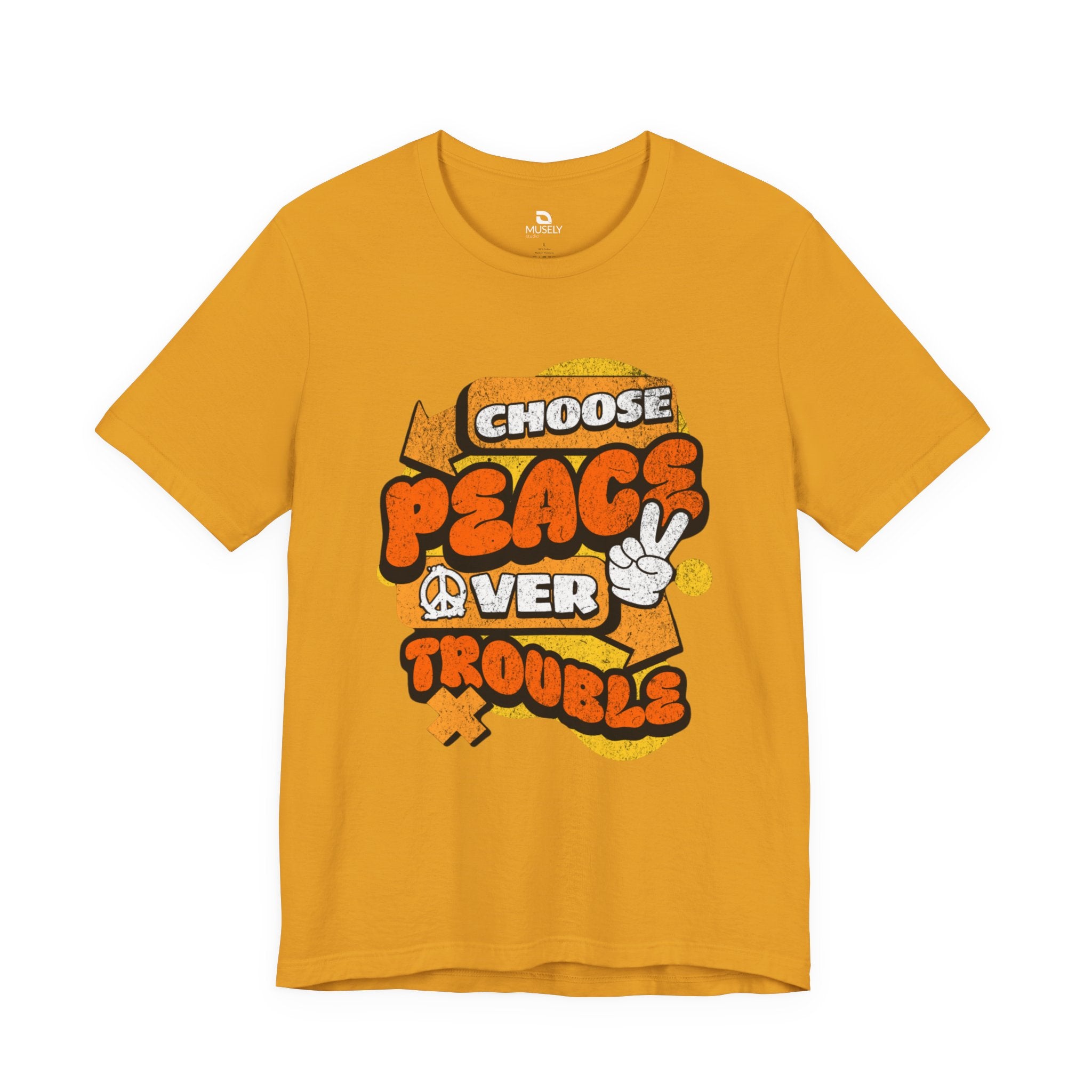 Peace Over Troubles Tee UK — Retro 'Choose Peace' Graphic T-Shirt