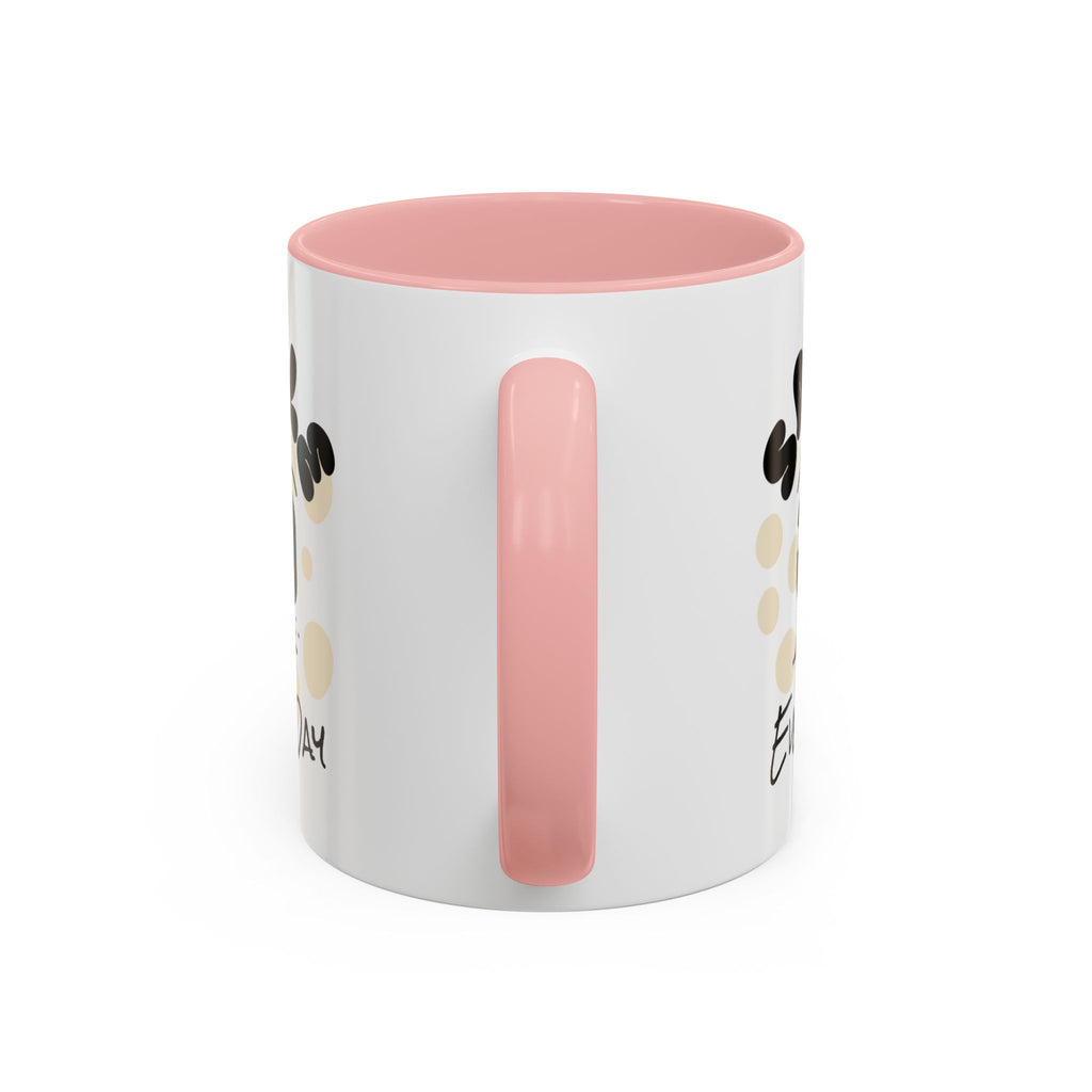 Smile Every Day Accent Coffee Mug UK — Cute Happy Face Ceramic Cup