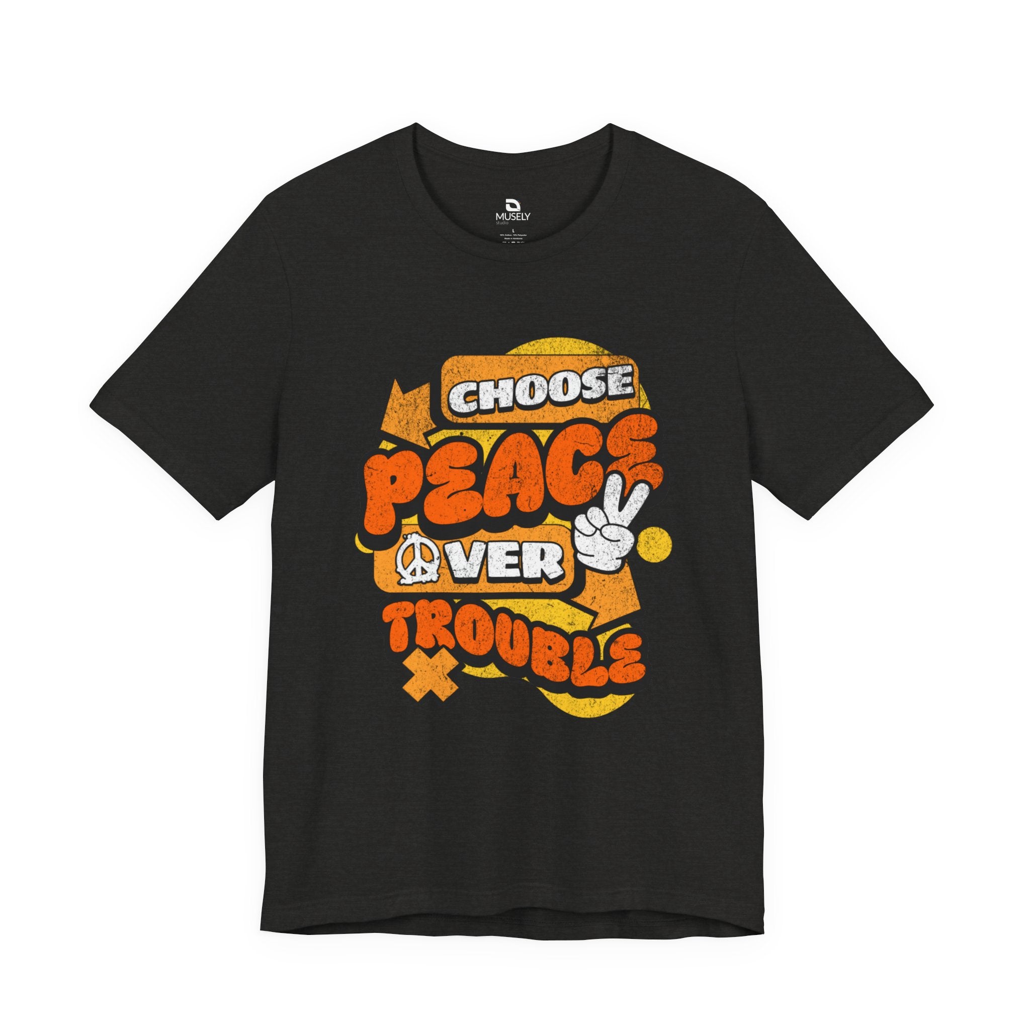 Peace Over Troubles Tee UK — Retro 'Choose Peace' Graphic T-Shirt