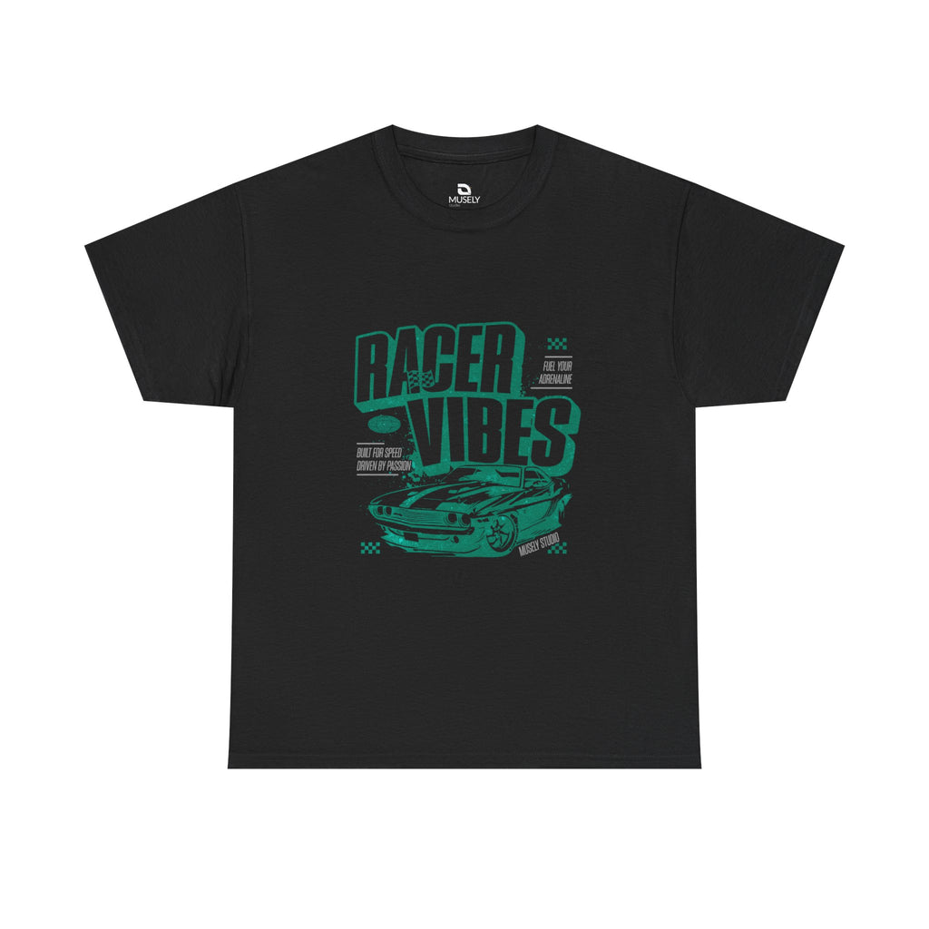 Racer Vibes Heavy Cotton T-Shirt UK | Unisex Graphic Tee