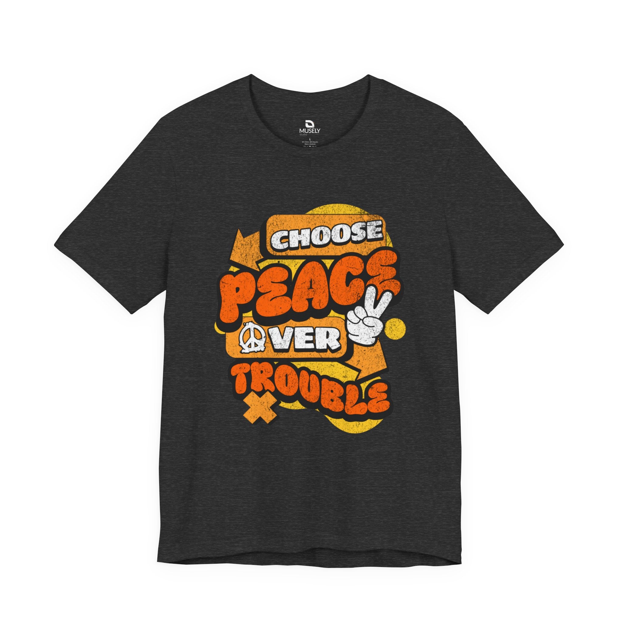 Peace Over Troubles Tee UK — Retro 'Choose Peace' Graphic T-Shirt
