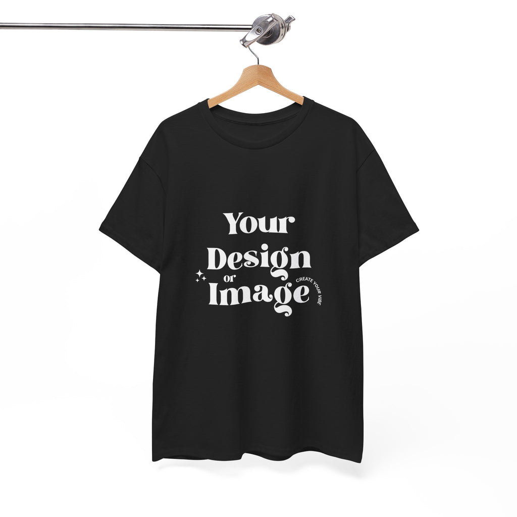 Black Graphic Tee — Custom Front & Back Design Shirt