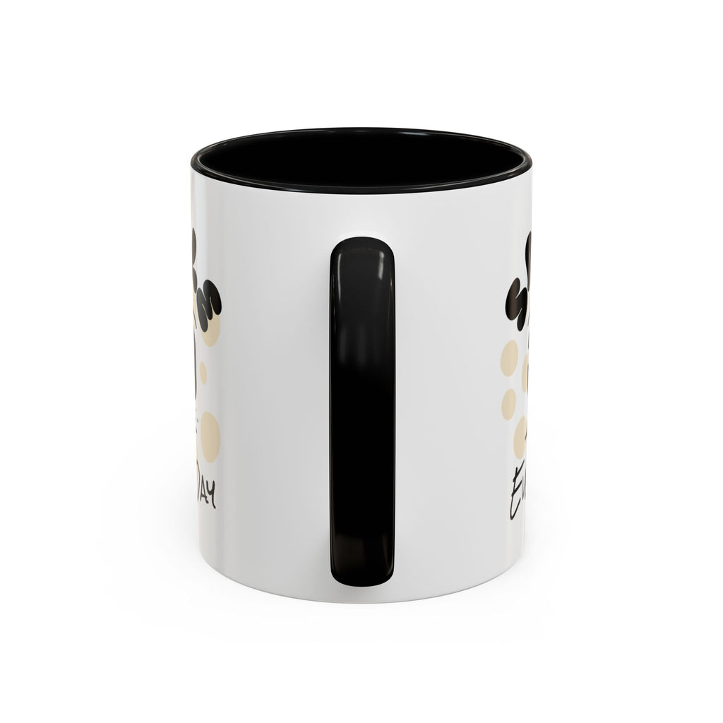 Smile Every Day Accent Coffee Mug UK — Cute Happy Face Ceramic Cup