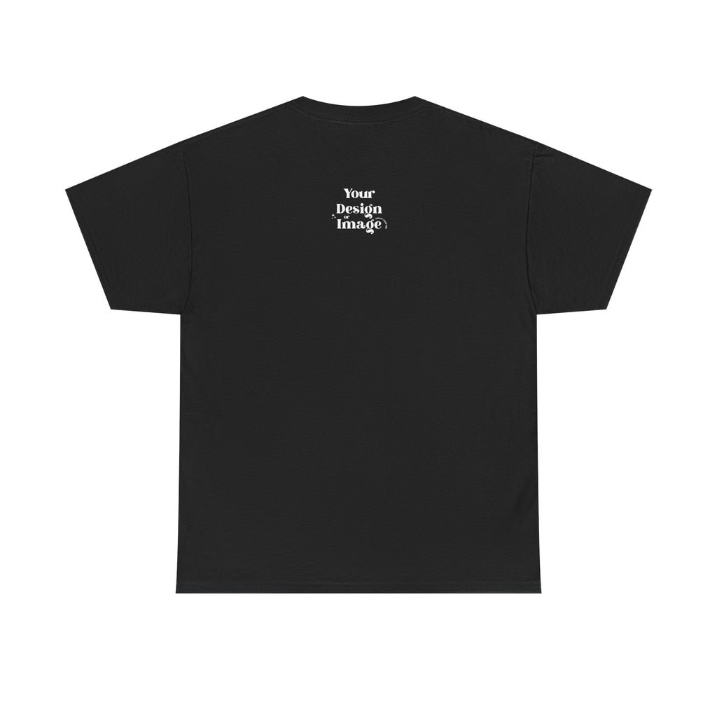 Black Graphic Tee — Custom Front & Back Design Shirt