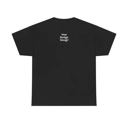 Black Graphic Tee — Custom Front & Back Design Shirt