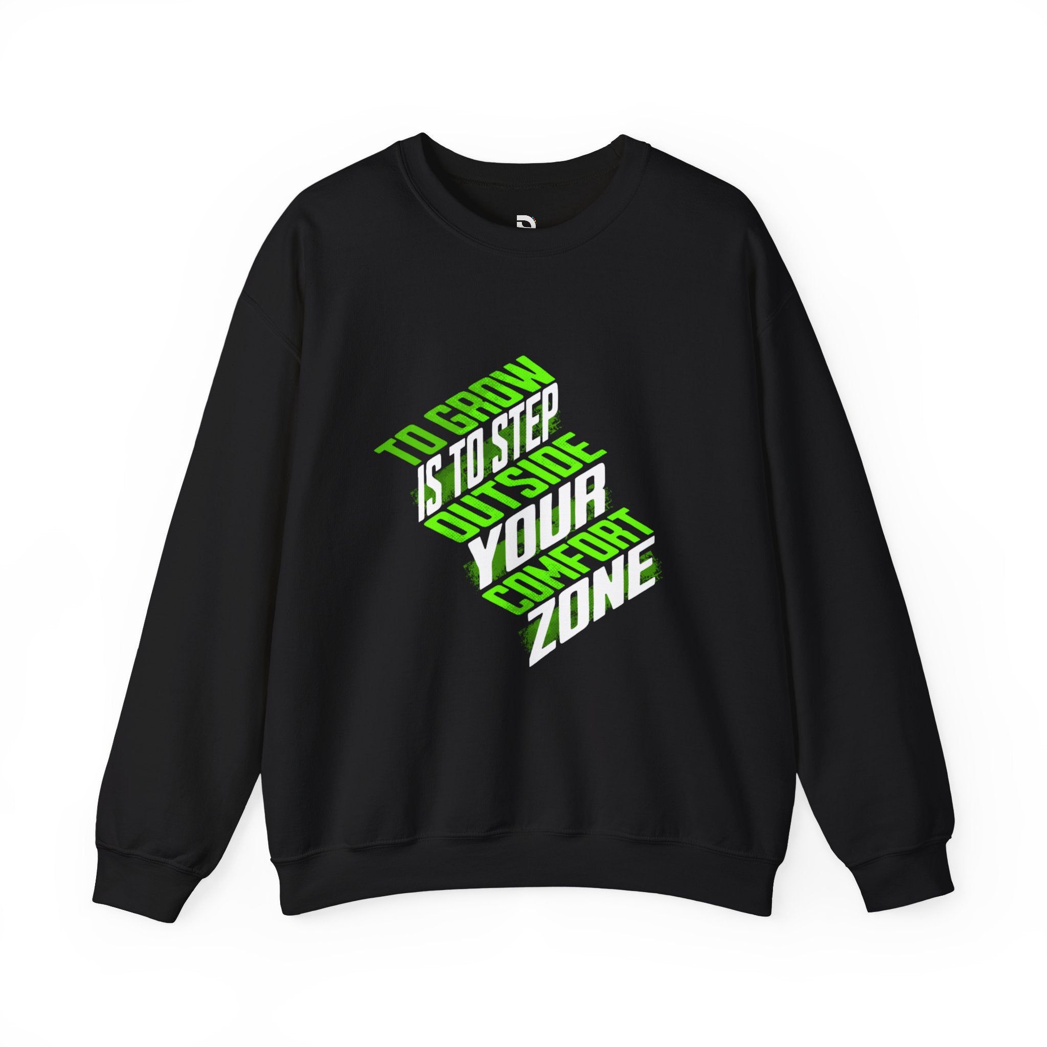 Motivational Hoodie UK — "To Grow Is To Step Outside Your Comfort Zone" College Hoodie