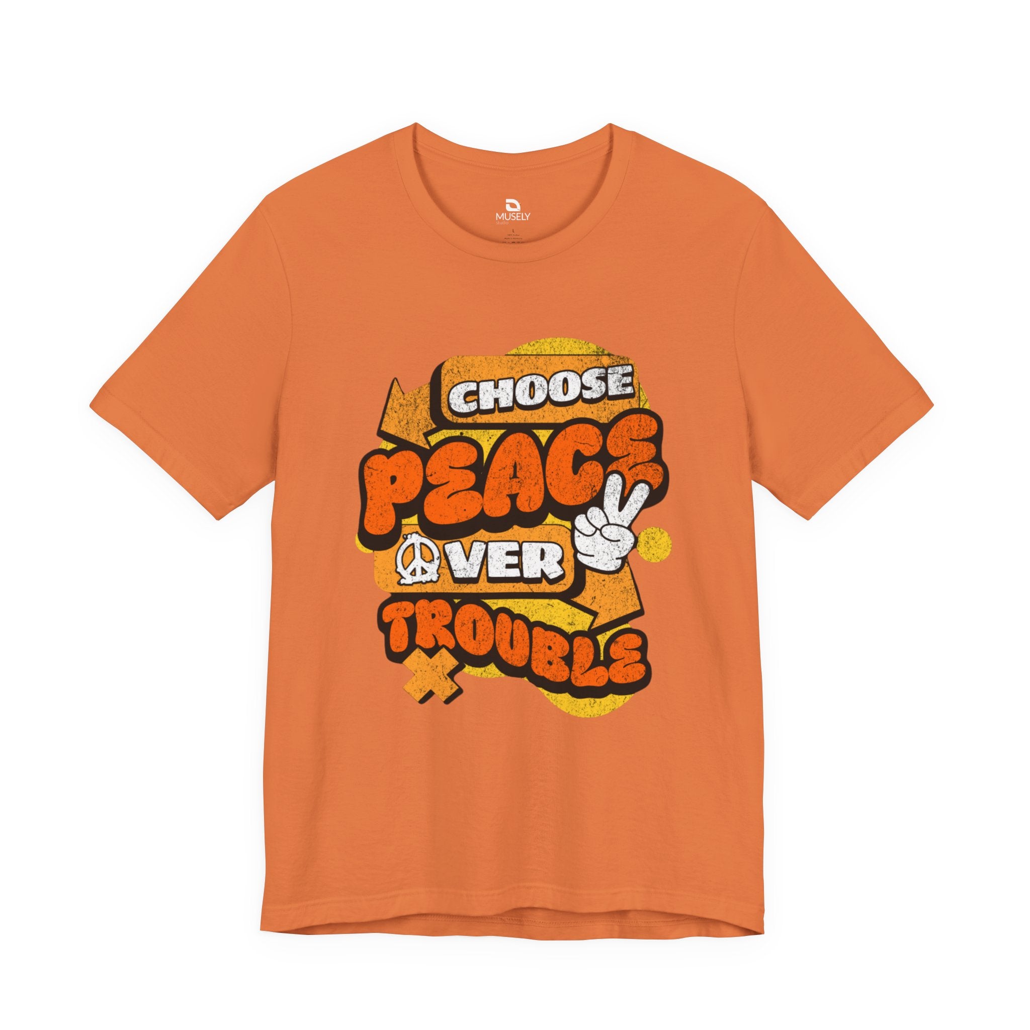 Peace Over Troubles Tee UK — Retro 'Choose Peace' Graphic T-Shirt