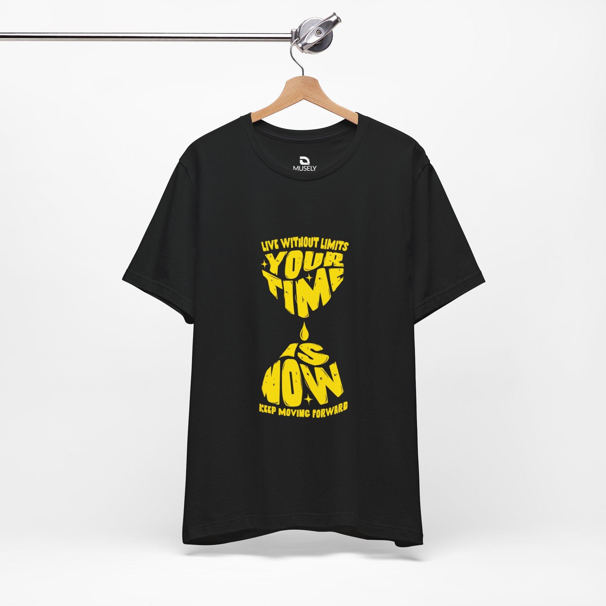 Motivational T-Shirt UK — "Your Time is Now" Hourglass Graphic Tee