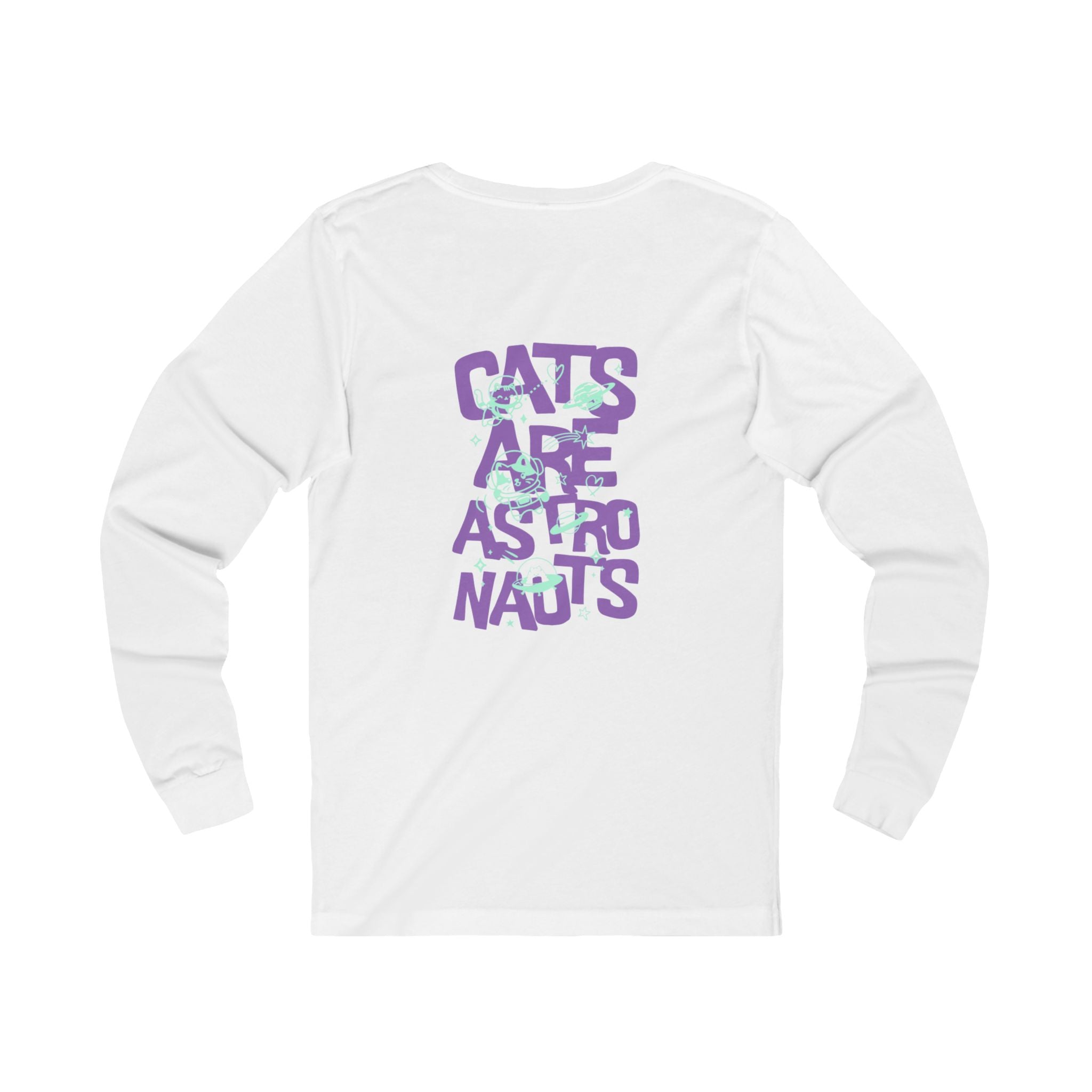 Cats Are Astronauts Long Sleeve T-Shirt UK | Premium Graphic Tee