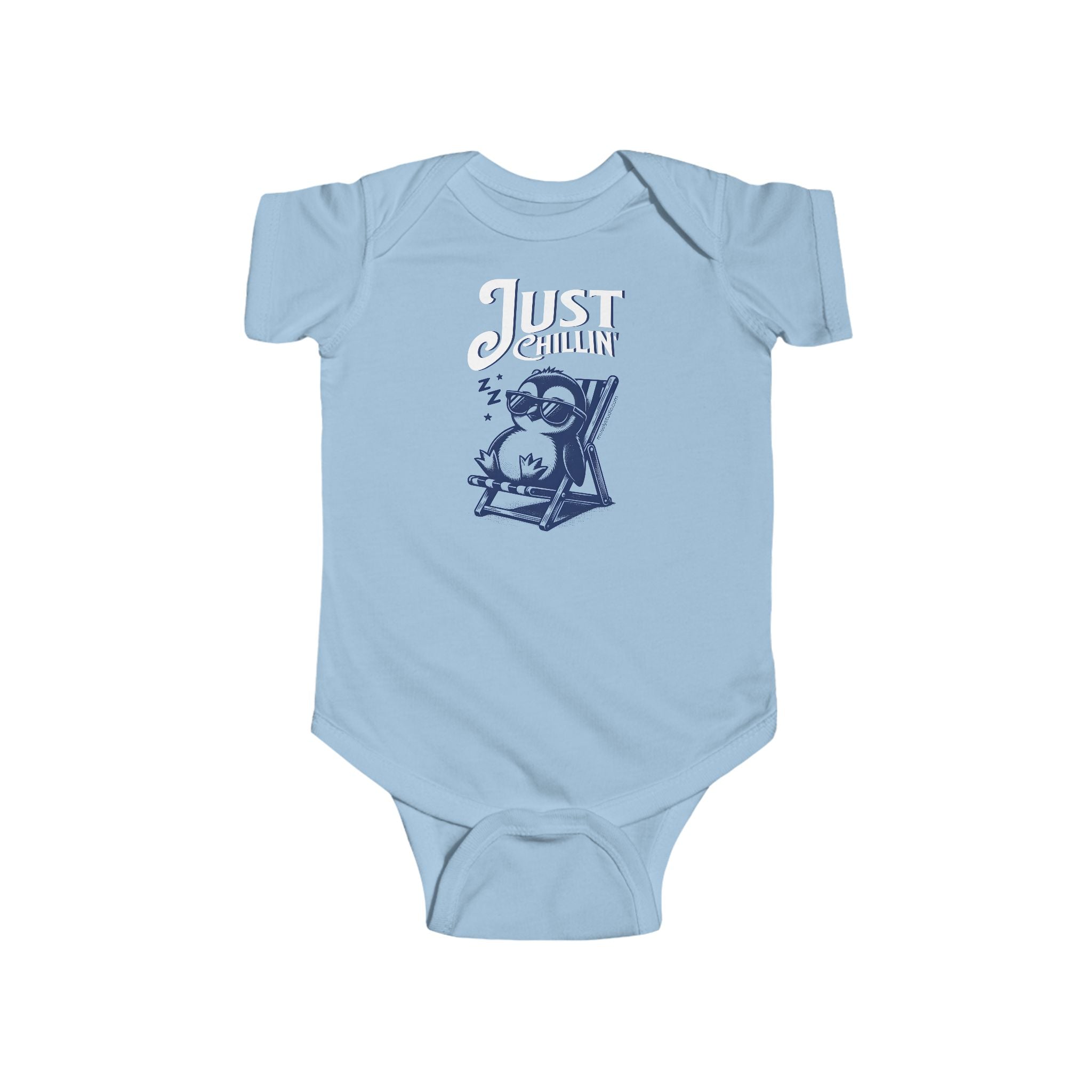 Infant Bodysuit – "Just Chillin'" Penguin Baby Onesie