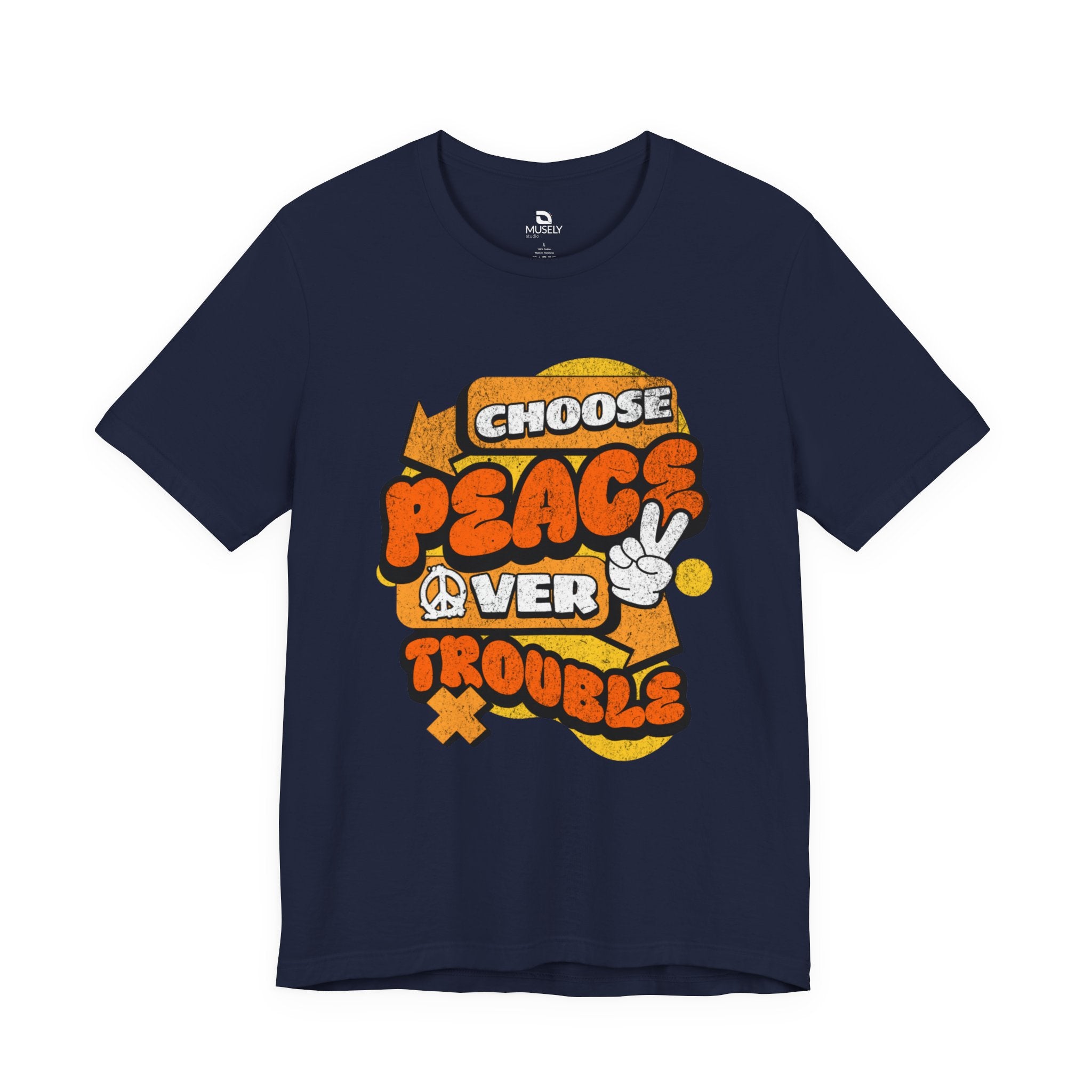 Peace Over Troubles Tee UK — Retro 'Choose Peace' Graphic T-Shirt