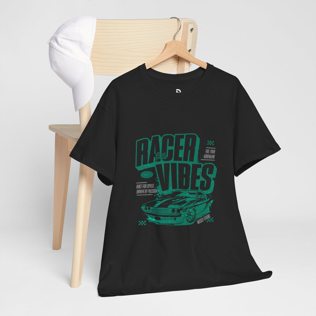 Racer Vibes Heavy Cotton T-Shirt UK | Unisex Graphic Tee