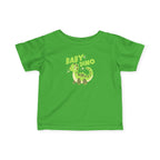 Baby Dino Infant Tee UK | Cute Green Dinosaur Graphic T-Shirt | Soft Cotton Baby Clothing