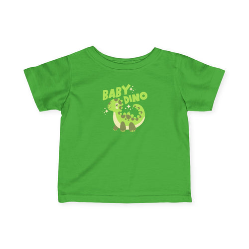 Baby Dino Infant Tee UK | Cute Green Dinosaur Graphic T-Shirt | Soft Cotton Baby Clothing
